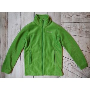 Columbia Youth Green Full Zip Fleece Jacket